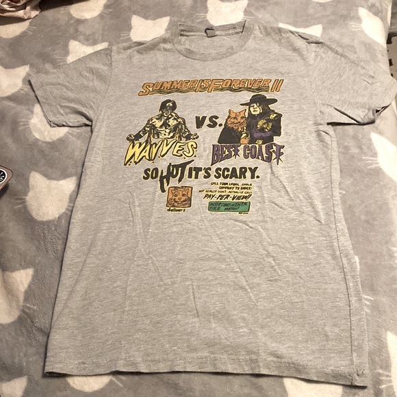 Wavves + Best Coast Tour Shirt, Size Small - Picture 2 of 4